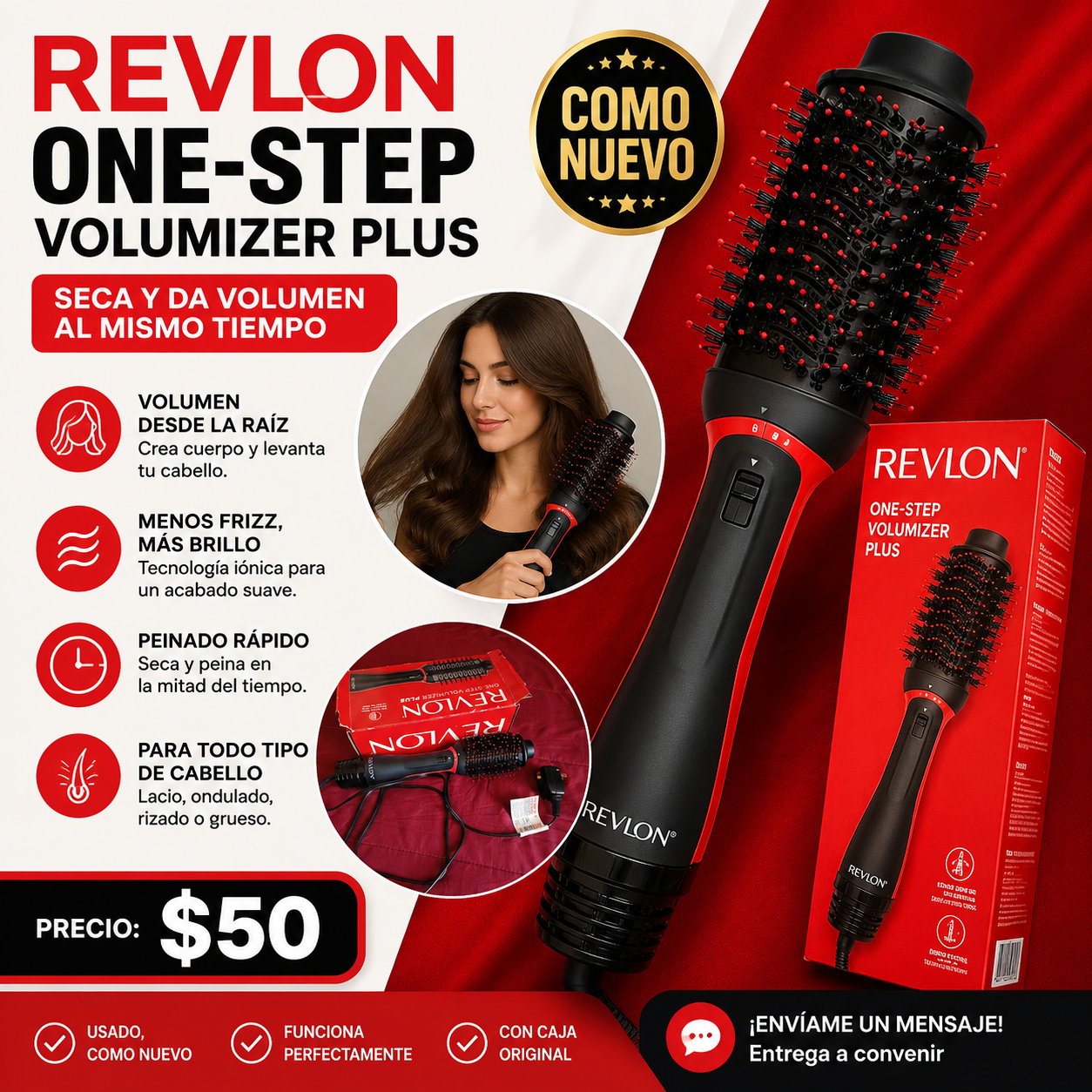 Cepillo secador REVLON